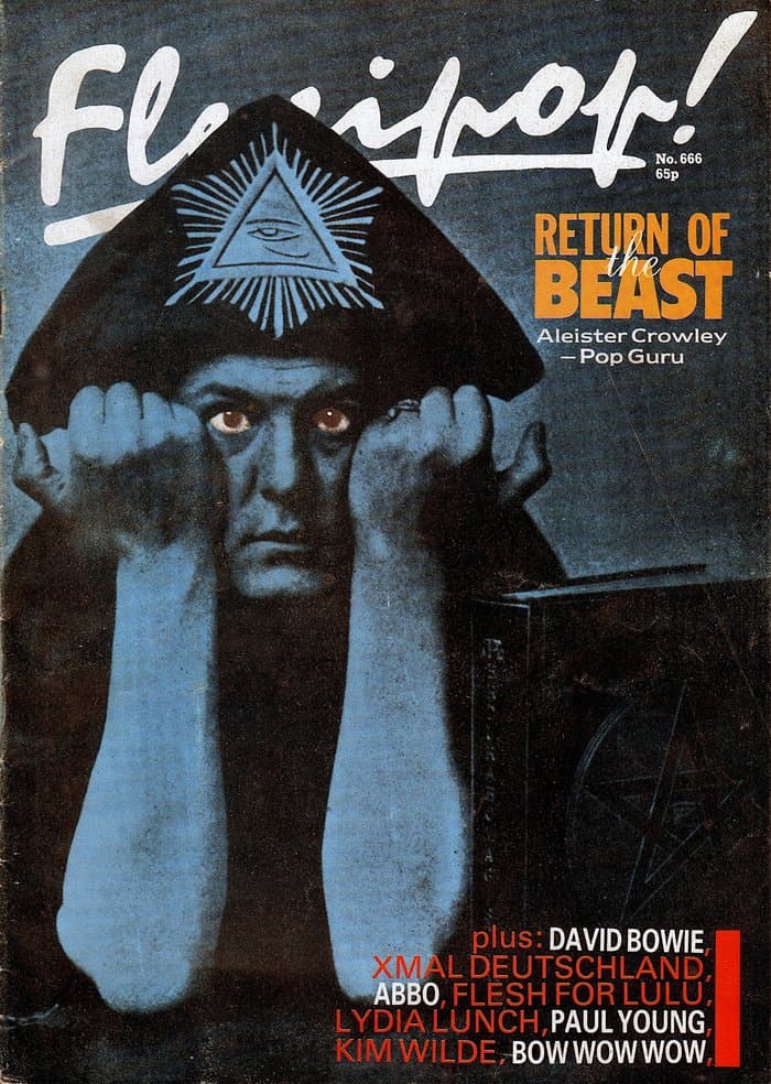 Flexipop 666 (last edition) with David Tibet of Current 93 writing about Aleister Crowley