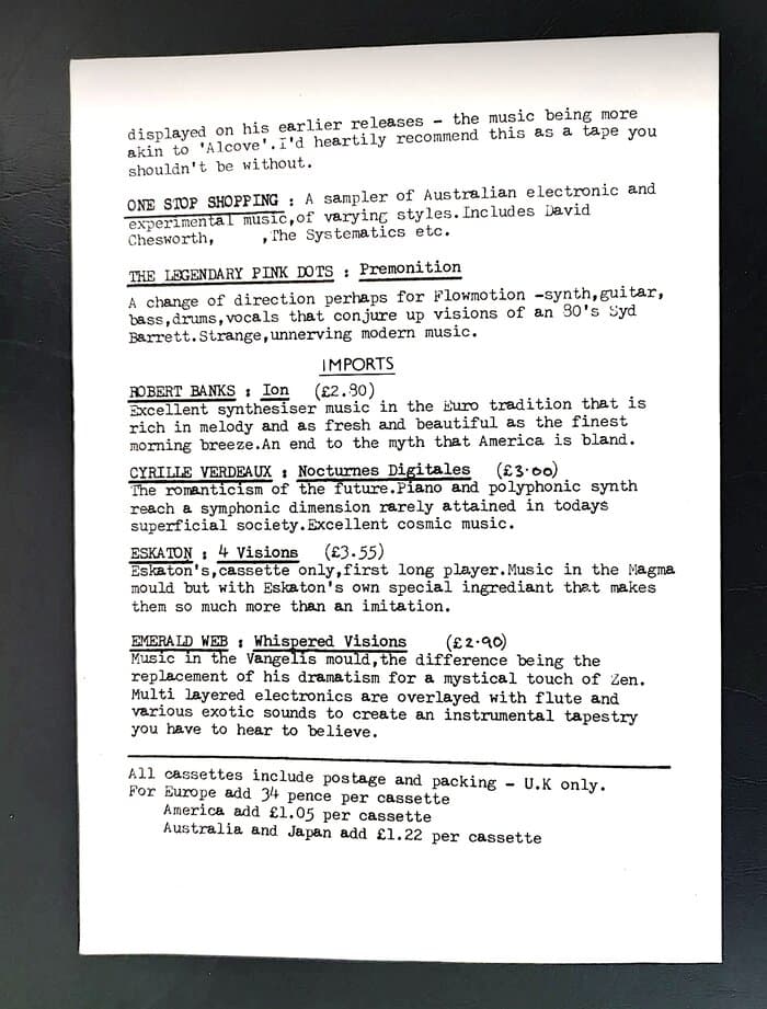 Flowmotion Tape Catalogue