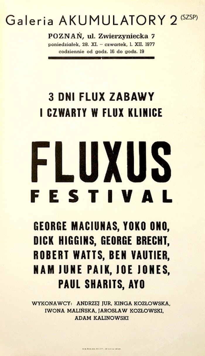 Fluxus Festival at Galeria Akumulatory 2