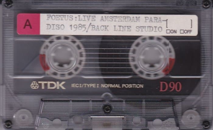 Amsterdam Paradiso 1985 / Back line Studio 24.9.1986