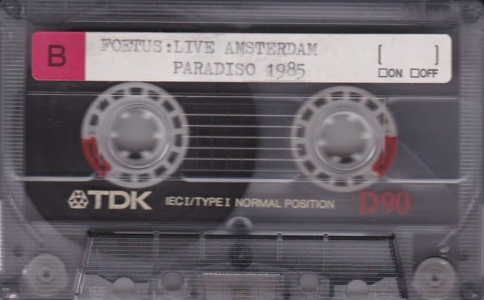 Amsterdam Paradiso 1985 / Back line Studio 24.9.1986
