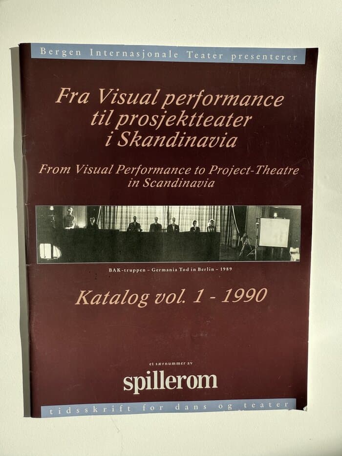 Fra Visual performance til prosjektteater i skandinavia from visual performance to project-theatre in scandinavia