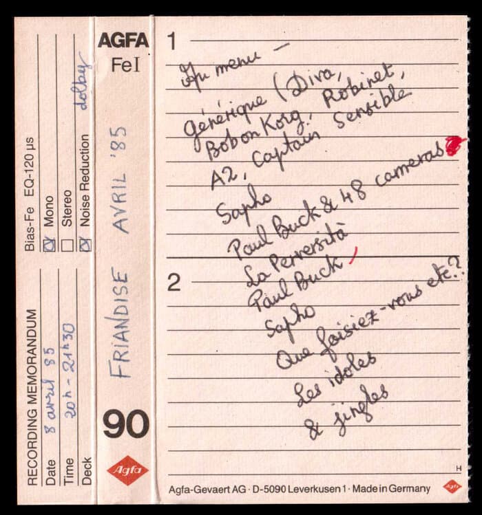 Friandise Avril '85