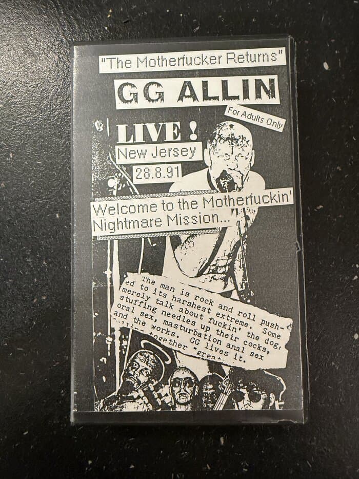 Live New Jersey 1991 A night to Dismember