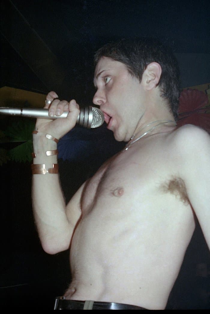 Photos of Gen in Throbbing Gristle 1980 (at Heaven)