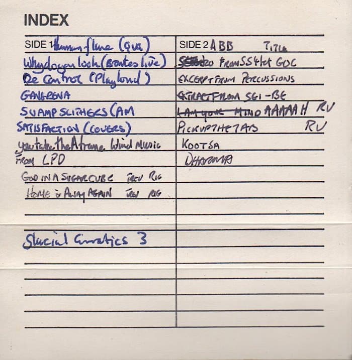 a series of Master-Tapes by Robert I Gillham Projects (NCP, Aconite, Gravity Craze, Random Valency...)