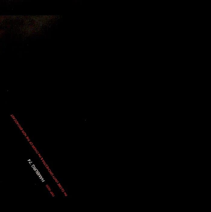 Hamburg '74 (with The Choir Of The NDR-Broadcast)