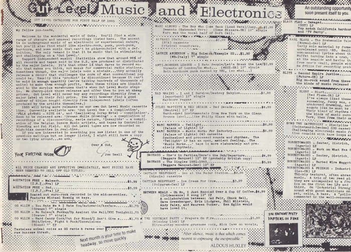 Gut Level first half 1985