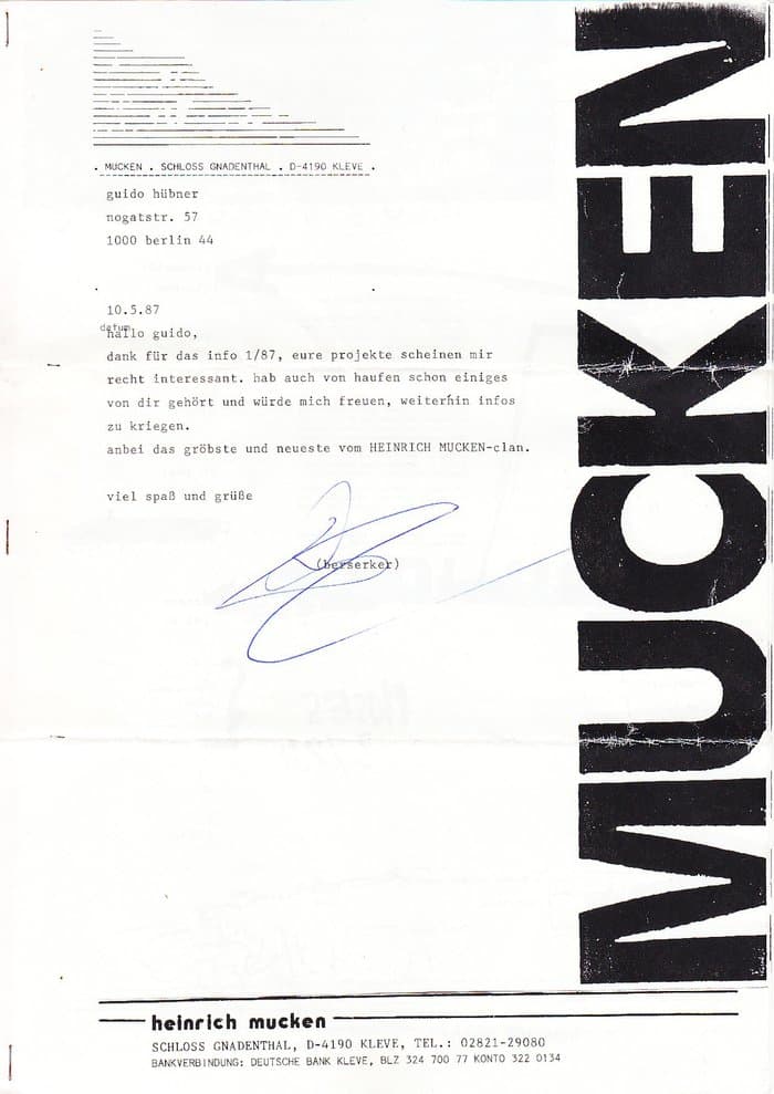 Heinrich Mucken Promo
