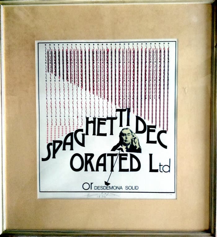 Spaghetti Decorated (Art lmtd and signed 100)