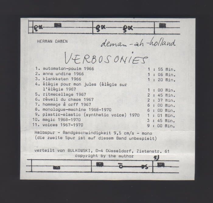 Verbosonies