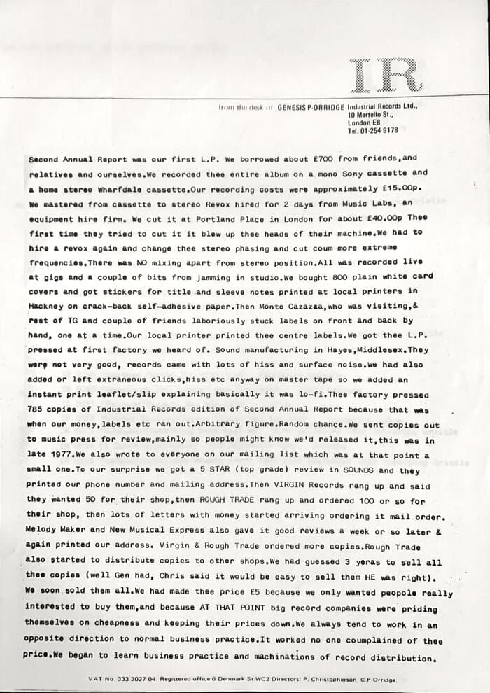 The Industrial Records Story