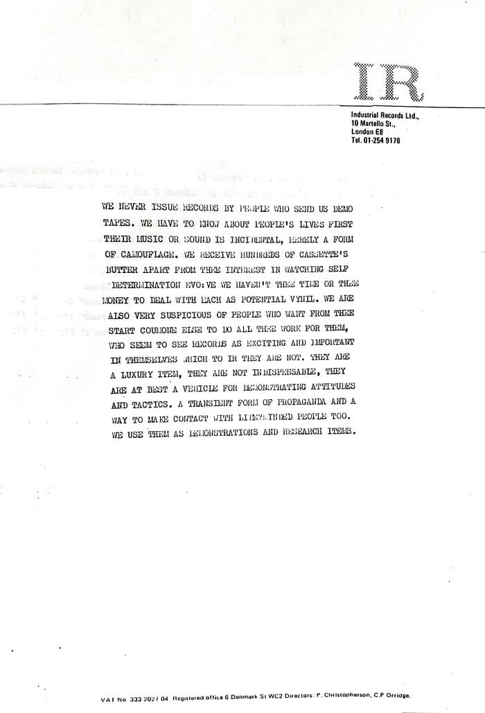 The Industrial Records Story