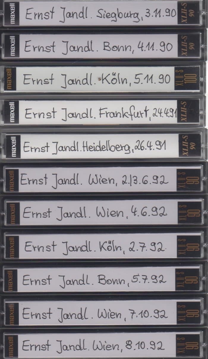 Lesungen 1990-1992