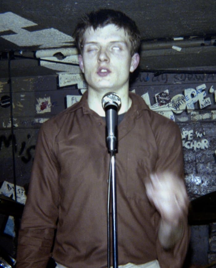 Photos taken by Jonathan Crabb of Joy Division at their first gig at The Hope and Anchor in Islington London 27 December 1978
