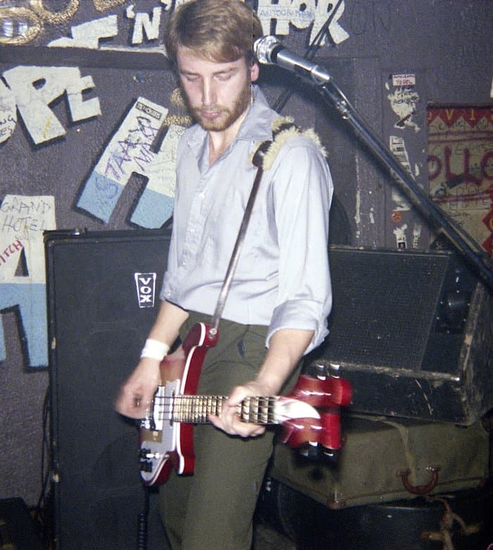 Photos taken by Jonathan Crabb of Joy Division at their first gig at The Hope and Anchor in Islington London 27 December 1978