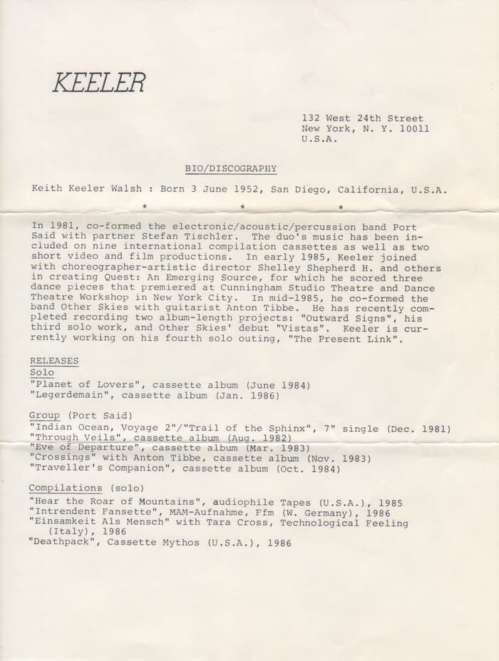 Biography and Tape-Reviews