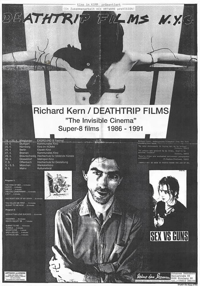 Richard Kern Deathtrip Films