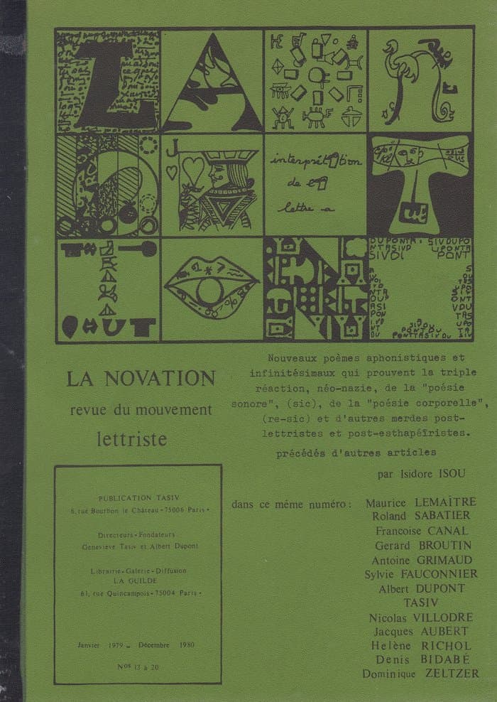 La Novation No. 13-20 (January 1979-December 1980)