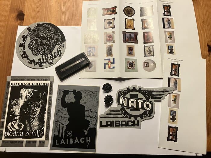 Laibach Stickers enamel