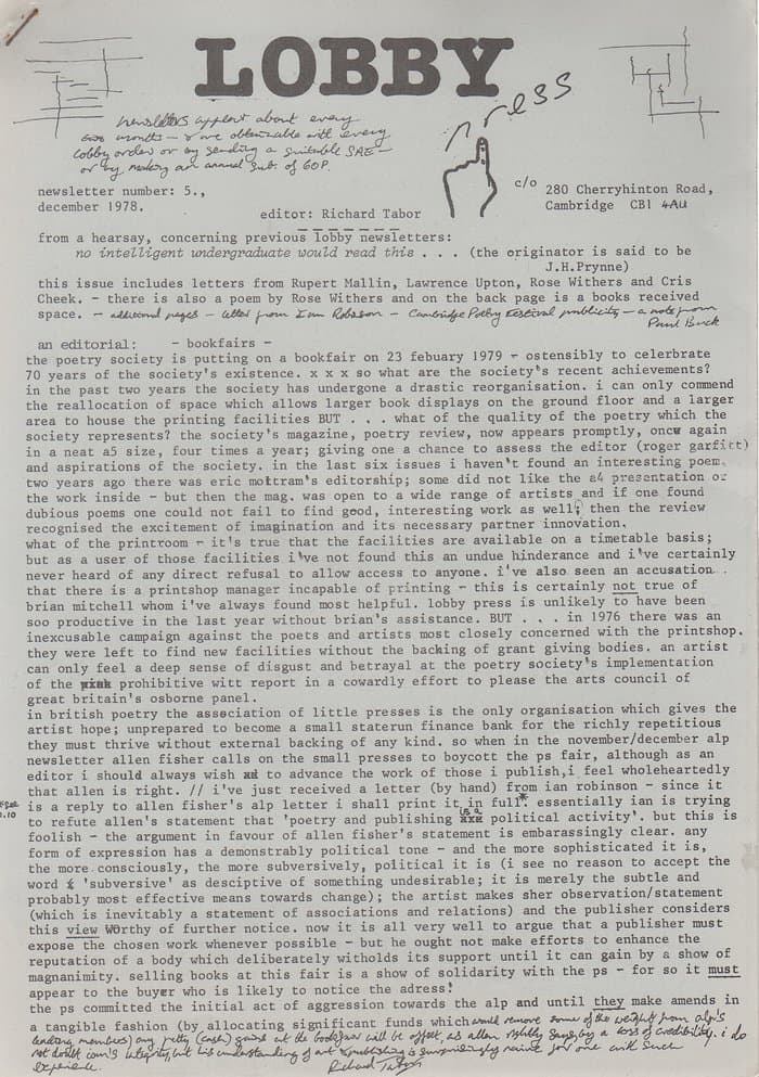 Lobby Press Newsletter 05