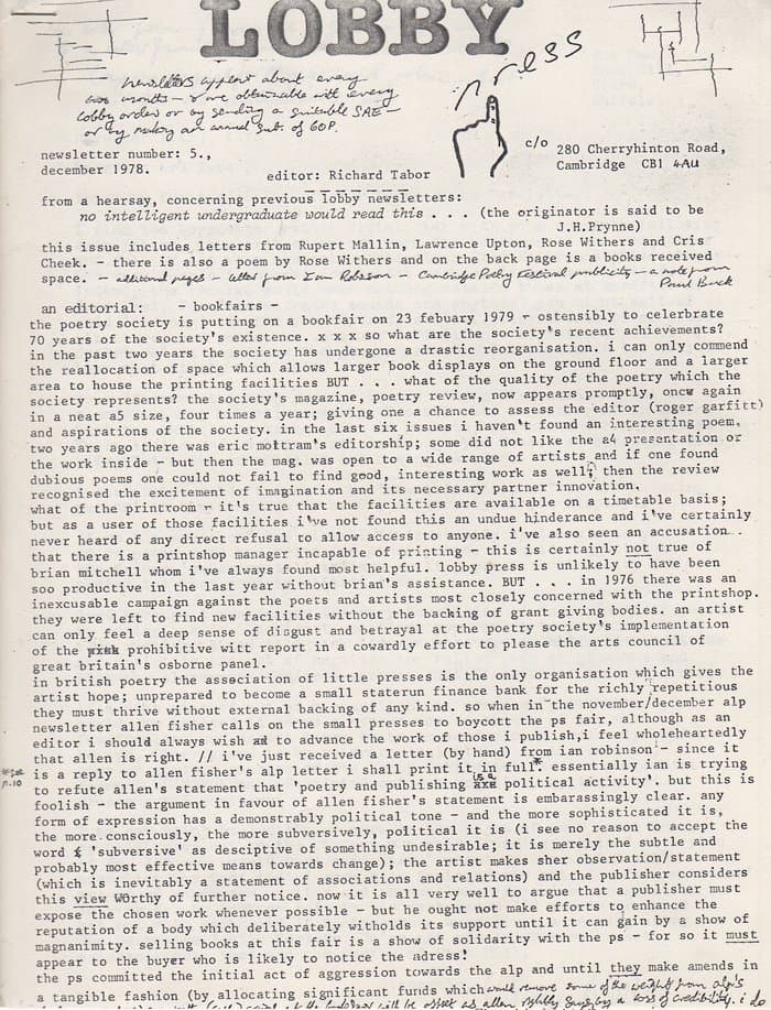 Lobby Press Newsletter 05