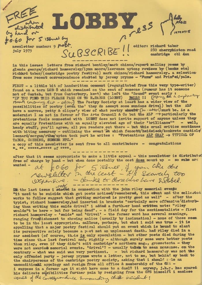 Lobby Press Newsletter 09