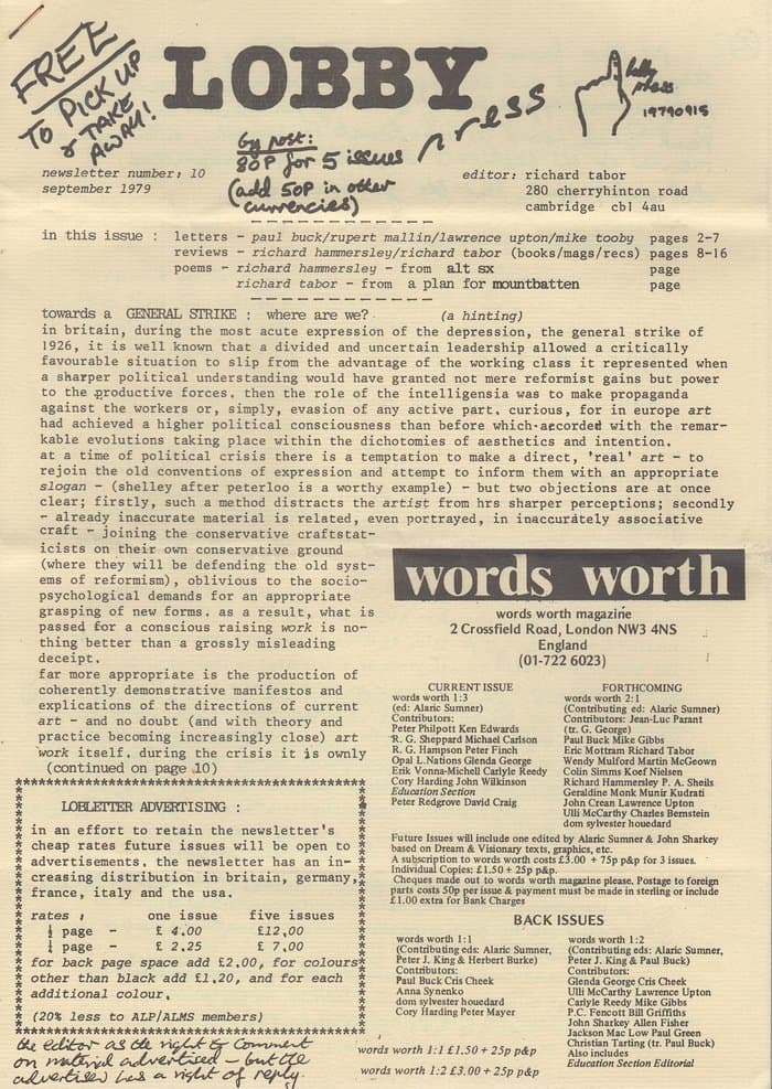 Lobby Press Newsletter 10