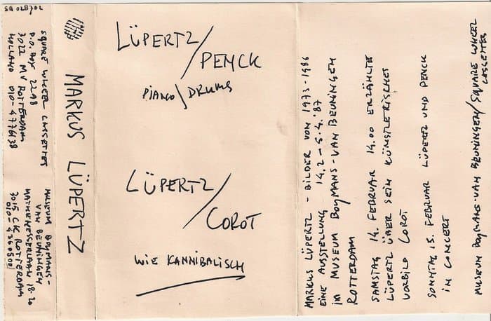Lüpertz / Penck (A.R. Penck) Lüertz / Corot Museum Boymans Rotterdam 1987
