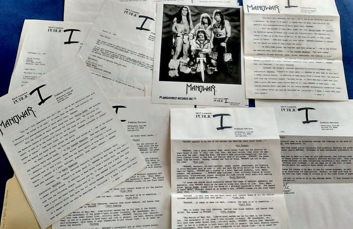 Manowar Promo-Map 82/83