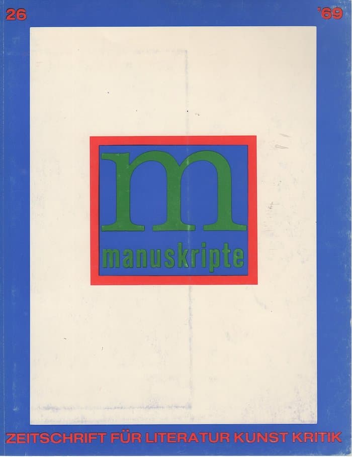 Manuskripte 26 / 1969