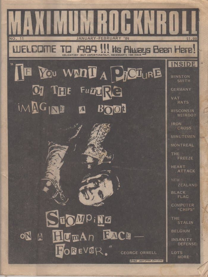 Maximum Rocknroll No.11 (January / February 1984)