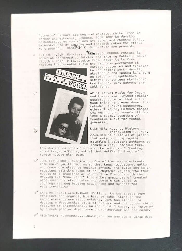 selected Mirage Distribution and Label Catalogues 1981-1985