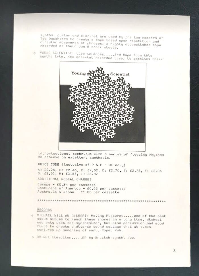 selected Mirage Distribution and Label Catalogues 1981-1985