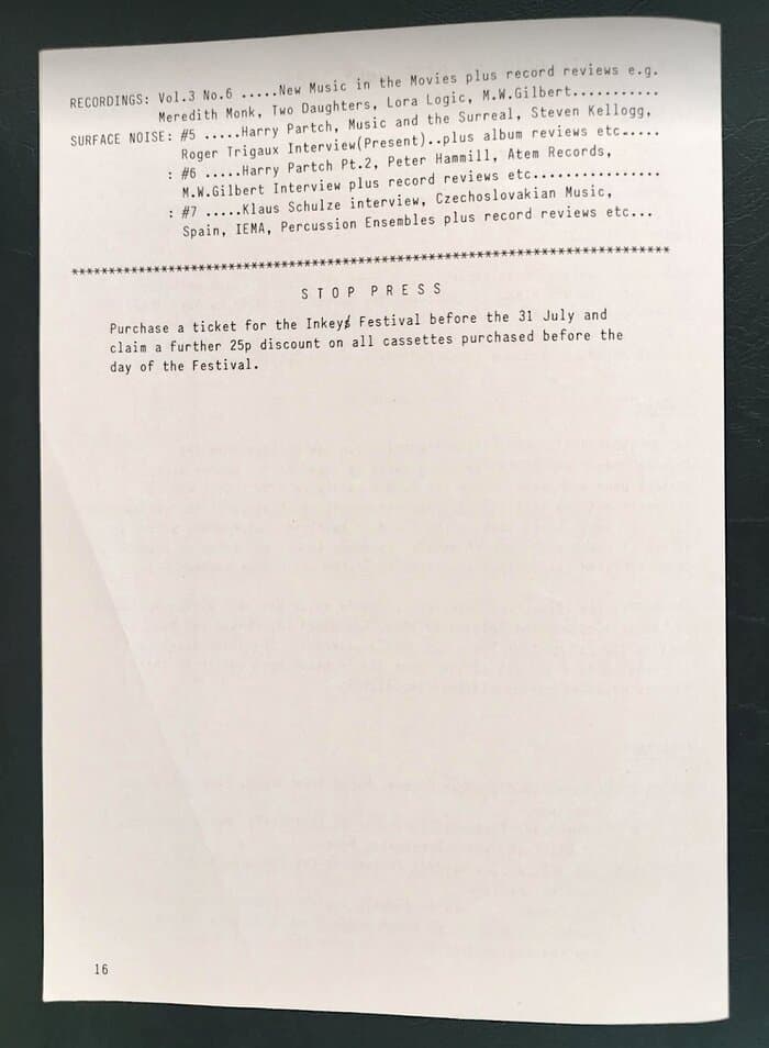 selected Mirage Distribution and Label Catalogues 1981-1985