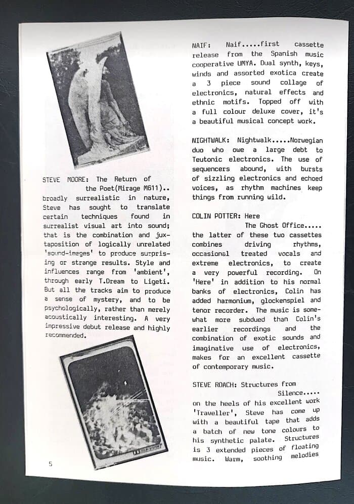 selected Mirage Distribution and Label Catalogues 1981-1985