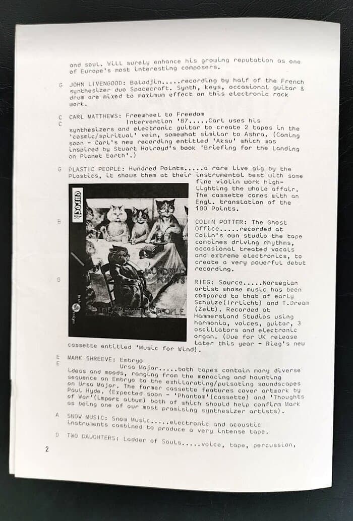 selected Mirage Distribution and Label Catalogues 1981-1985