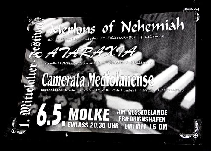 Mittelalter Festival friedrichshafen 1995 with Ataraxia, Camerata Mediolanense, Merlons of Nehemiah