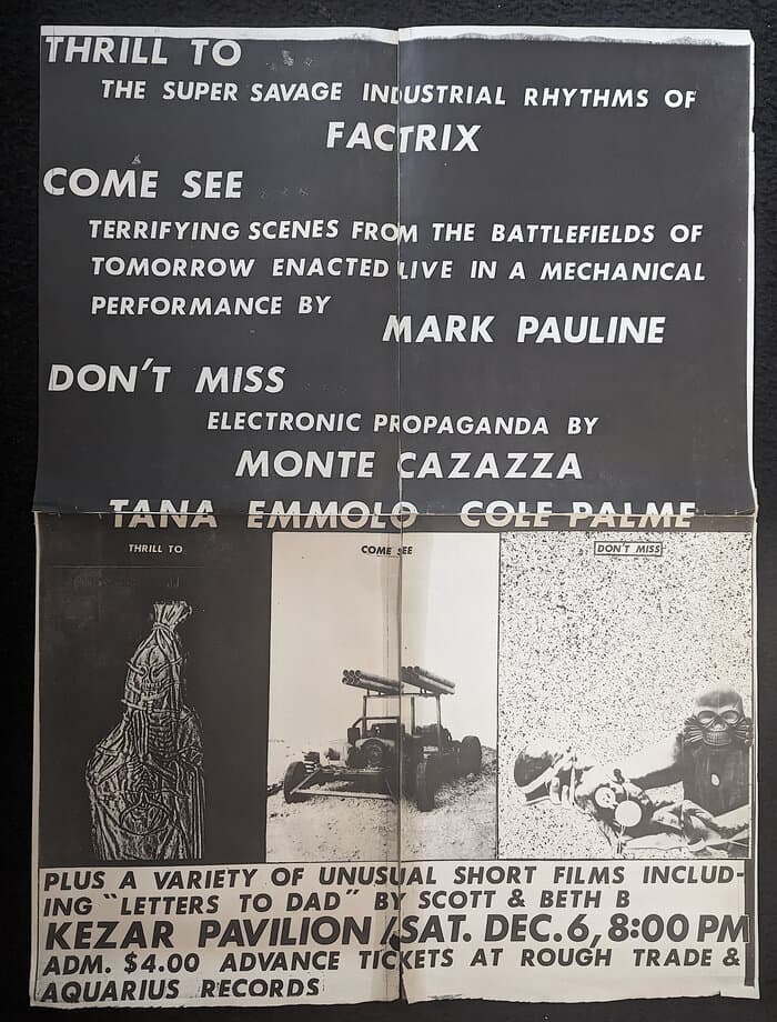 Poster for Kezar Pavillion with SRL, Factrix..