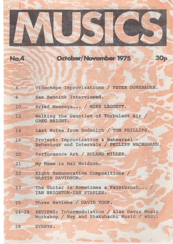 Musics 04 (October / November 1975)