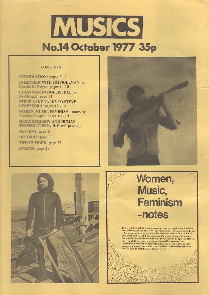 Musics 14 (October 1977)