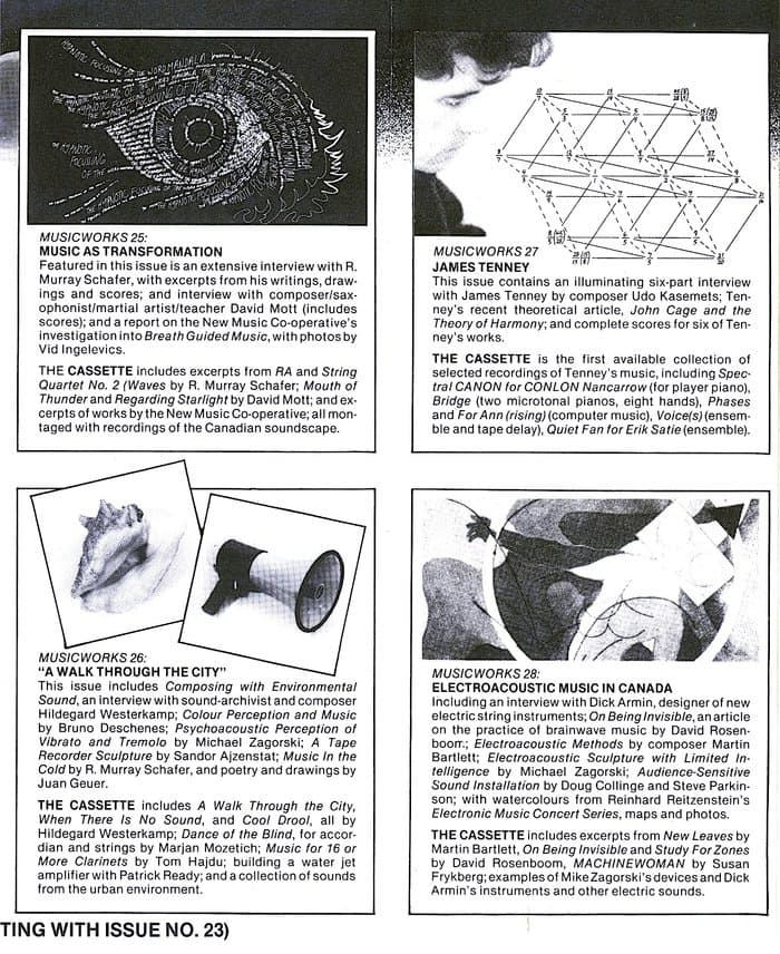Musicworks Release Infos and Catalogues 10-40
