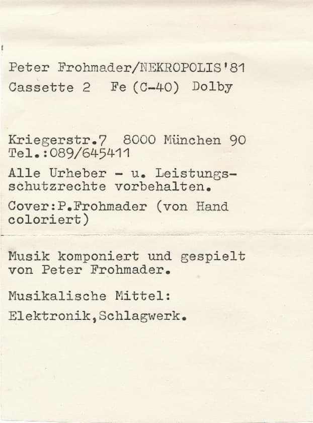 Nekropolis 81 - Cassette 2