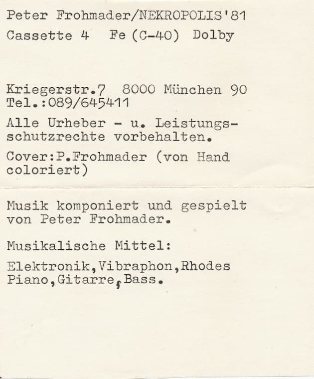 Nekropolis 81 - Cassette 4