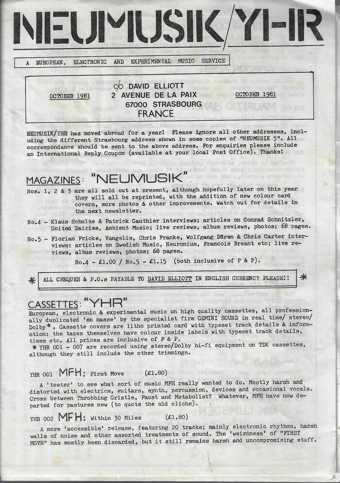 Newsletter october 1981