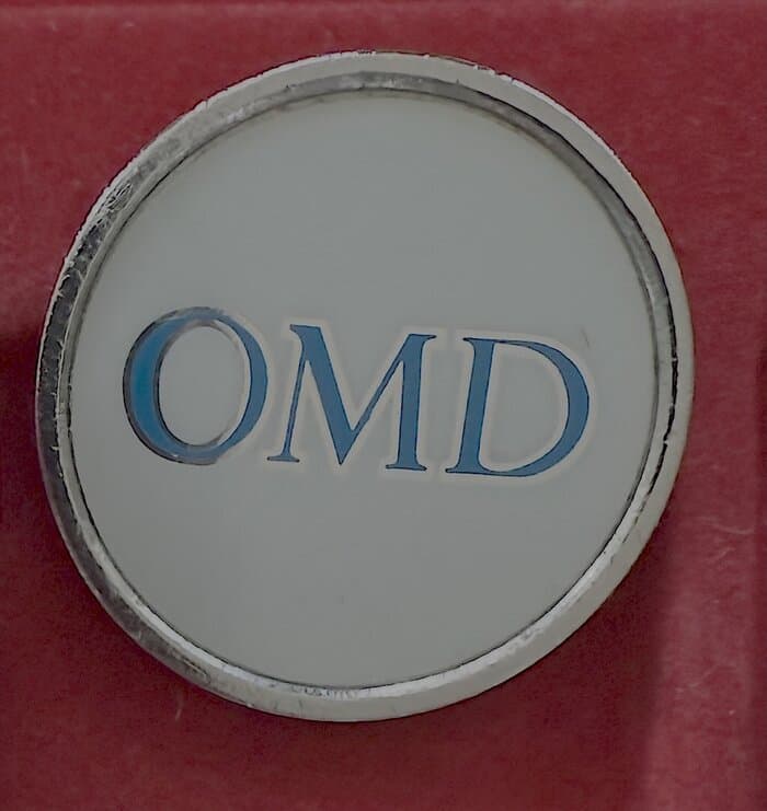 OMD (Orchestral Manoeuvres In The Dark) enamel Button