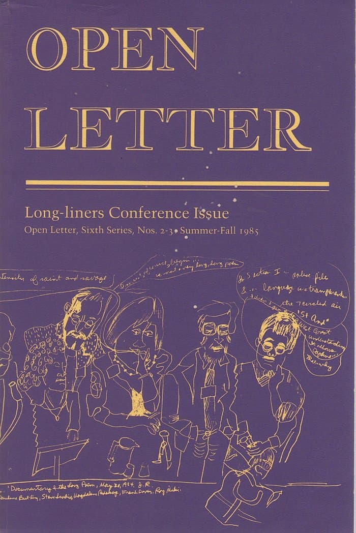 Open Letter Volume 6 Number 2 1985