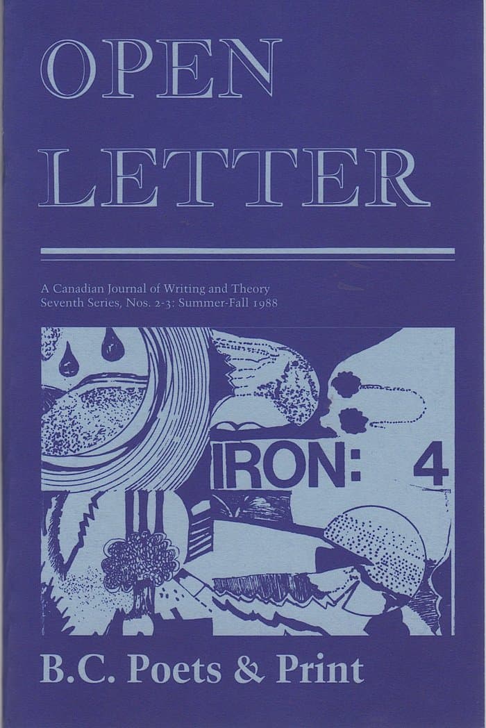 Open Letter Volume 7 Number 2 1988