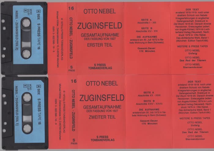 spricht Zuginsfeld I und II (Gesamtaufnahme der Fassung von 1927)