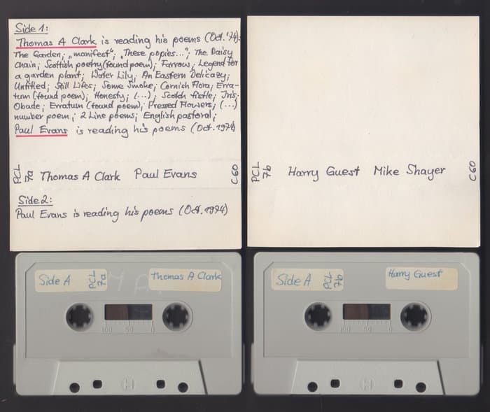 Live recordings of Poetry Conference London, October 1974